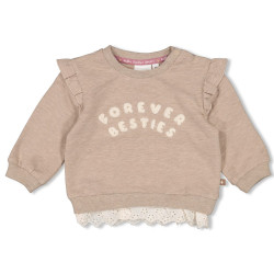 Feetje Sweater - Better Together Taupe melange