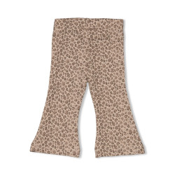Feetje Flare broek AOP - Better Together Taupe melange