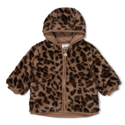 Feetje Teddy jasje met capuchon - Better Together Taupe