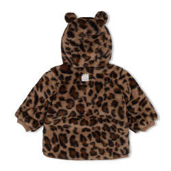 Feetje Teddy jasje met capuchon - Better Together Taupe