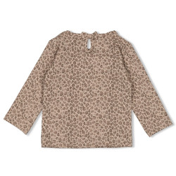 Feetje Longsleeve AOP - Better Together Taupe melange