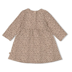 Feetje Jurk AOP - Better Together Taupe melange