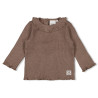 Feetje Longsleeve rib - Better Together Bruin melange