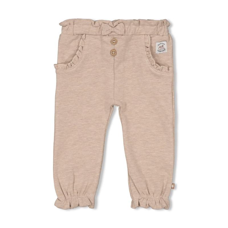 Feetje Broek ruches - Better Together Taupe melange