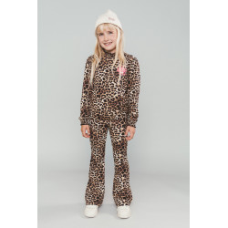 Moodstreet BIBI flared leopard pants Leopard