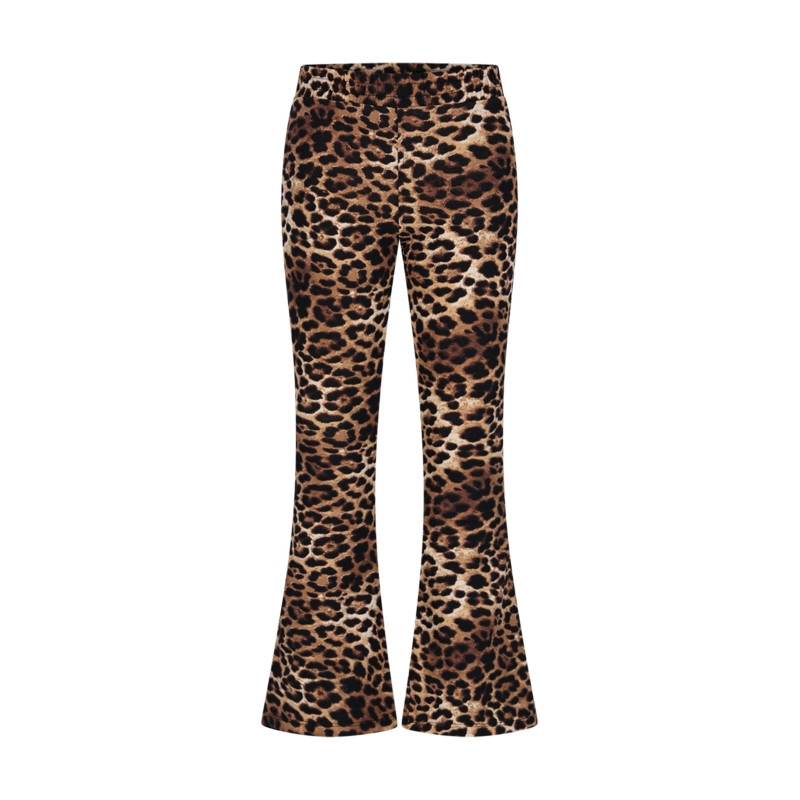 Moodstreet BIBI flared leopard pants Leopard