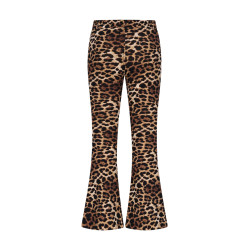 Moodstreet BIBI flared leopard pants Leopard