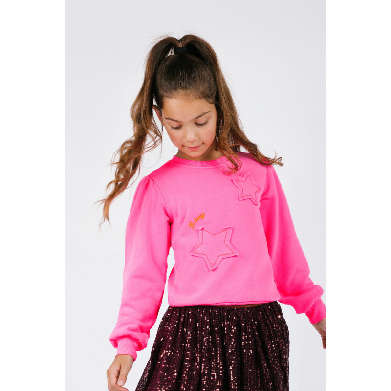 B.Nosy Sophie  fluo sweater Sugar plum