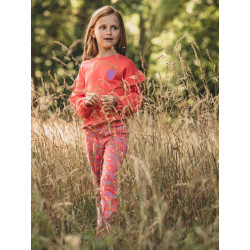 LOOXS Little ruffle sweater Coral