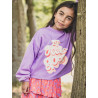 LOOXS Little printed sweater Lilac