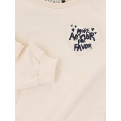 LOOXS Little printed sweater Milk