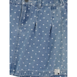 LOOXS Little heart denim skirt Denim Hearts