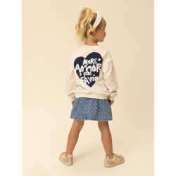 LOOXS Little heart denim skirt Denim Hearts