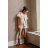 Like Flo Fay-Linn Flo girls jacquard short with shell belt Soft gold