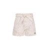 Like Flo Fay-Linn Flo girls jacquard short with shell belt Soft gold