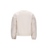 Like Flo Dolly Flo girls sweater with jacquard sleeves Off white