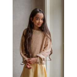 Like Flo Djuna Flo girls heavy coated knit Gold