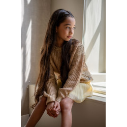 Like Flo Djuna Flo girls heavy coated knit Gold
