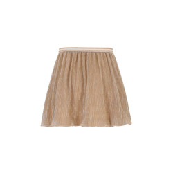 Like Flo Sara Flo girls plissé skirt with lining Soft gold