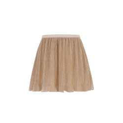 Like Flo Sara Flo girls plissé skirt with lining Soft gold