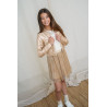 Like Flo Sara Flo girls plissé skirt with lining Soft gold