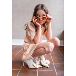 Like Flo Elva Flo girls blouse with 3/4 sleeves Spring petals