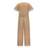 Like Flo Bellu Flo girls plisse metallic jumpsuit without closure Soft gold