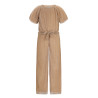 Like Flo Bellu Flo girls plisse metallic jumpsuit without closure Soft gold