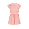 NoNo Miron AOP Plissee Dress S/SL Vintage Pink
