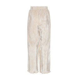 NoNo Sun Metallic Plissee Palazzo Pearled Ivory