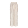 NoNo Sun Metallic Plissee Palazzo Pearled Ivory