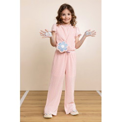 NoNo Sylja AOP Plissee Jumpsuit Vintage Pink