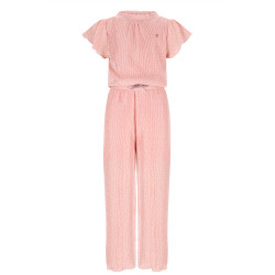 NoNo Sylja AOP Plissee Jumpsuit Vintage Pink