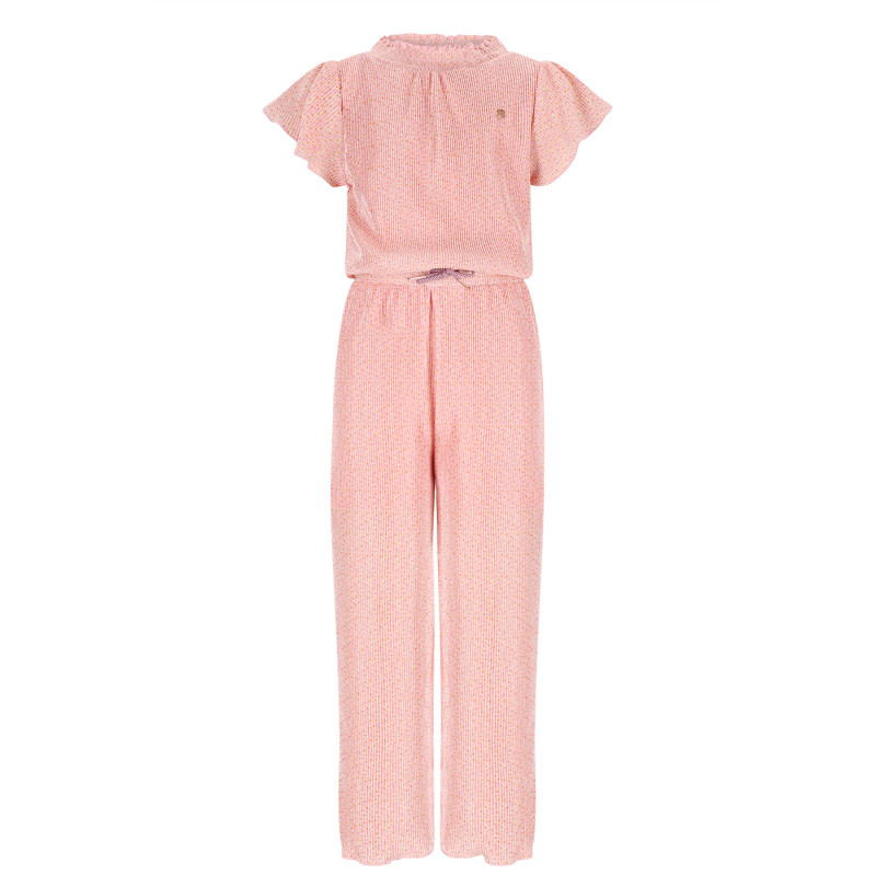 NoNo Sylja AOP Plissee Jumpsuit Vintage Pink