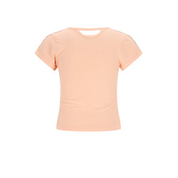 NoNo Kris Rib Jersey S/SL Tshirt Light Peach