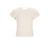 NoNo Kris Rib Jersey S/SL Tshirt Pearled Ivory