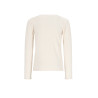 NoNo Kyoto Rib Jersey L/SL Tshirt Pearled Ivory