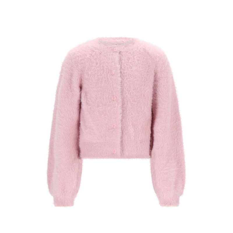 NoNo Asmee Fluffy Soft Cardigan Vintage Pink