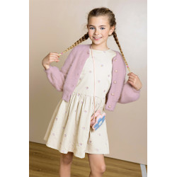 NoNo Asmee Fluffy Soft Cardigan Vintage Pink