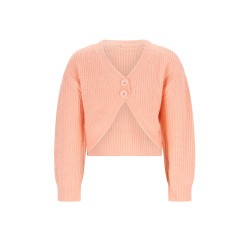NoNo Ashlee Soft Cropped Cardigan Light Peach