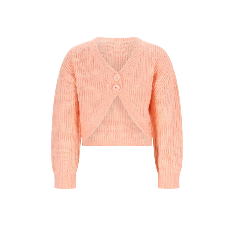 NoNo Ashlee Soft Cropped Cardigan Light Peach