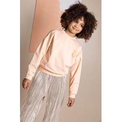 NoNo Kamis Sweater with Puffprint Light Peach