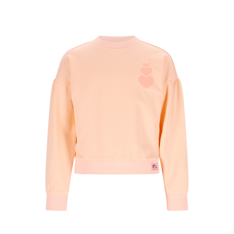 NoNo Kamis Sweater with Puffprint Light Peach