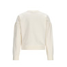 NoNo Kamis Sweater with embroidery at chest Pearled Ivory