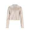 NoNo Tisja Metallic Plissee Blouse Pearled Ivory