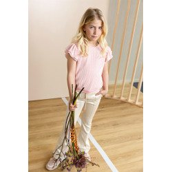 NoNo Tilda AOP Plissee Top S/SL Vintage Pink