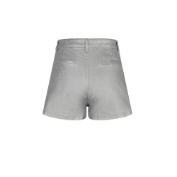 NoBell' Sevia Grey Denim Short with foil coating Warm Grey