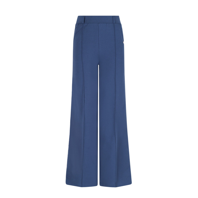 NoBell' Salet Palazzo Pants with contrast stripes Ensign Blue