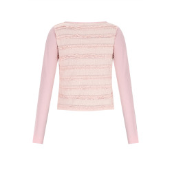 NoBell' Kallet Jersey Top with contrast back Vintage Rose