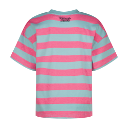 Vingino Basic-Tee Stripe Aqua blue